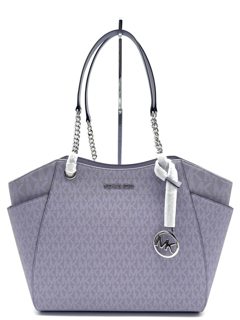 Michael Kors Jet Set Large Signature Logo Shoulder Bag - Lilac